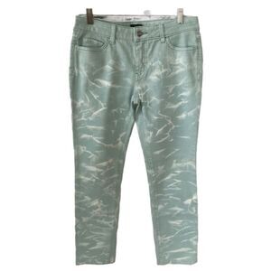 Kate Spade Saturday Ankle Jeans Acid Wash Seafoam Green NEW